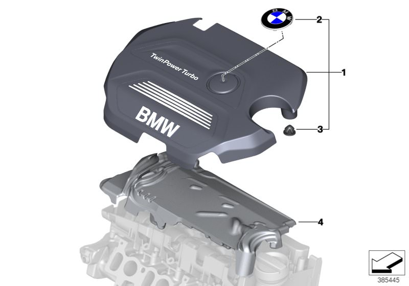 Motorabdeckung BMW X1 (E84) SDRIVE18D 105 KW kaufen 79.00 €