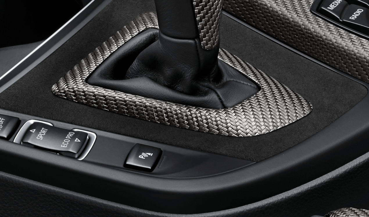 Gearshift Trim Cover Genuine BMW M Performance Carbon Fiber 51162358358