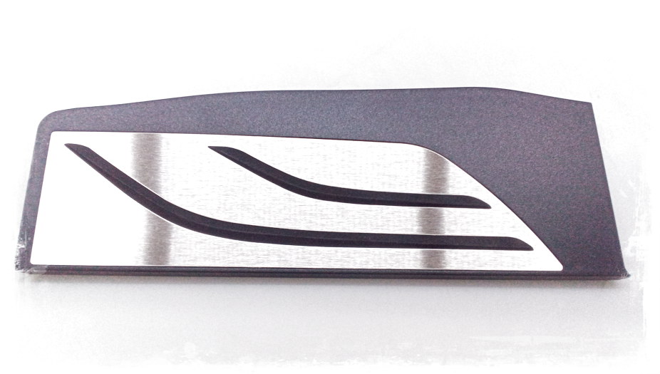 Aluminium Fußstütze Fußablage mit 55Parts Logo passend für BMW