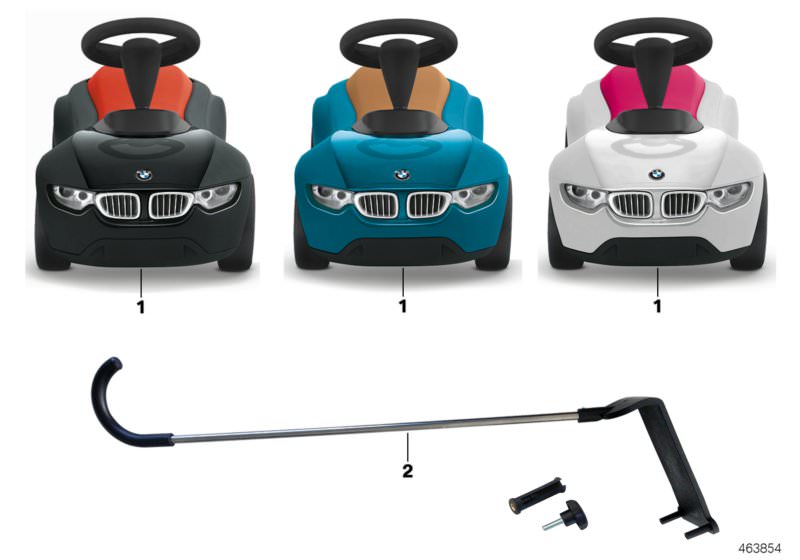-NEU NEU--Vordere LED Halter für BMW Baby Racer III 