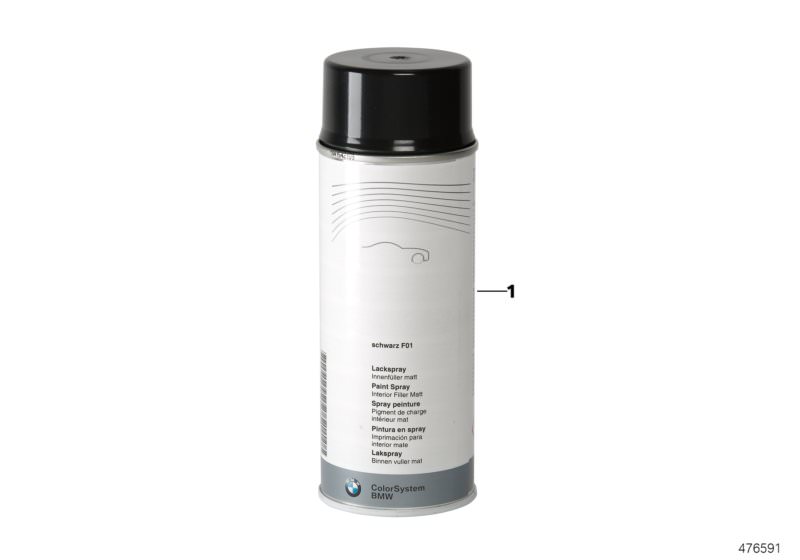 Original BMW Lackspray Innenfüller Reserveradmulde KTL-GRAU 400ML