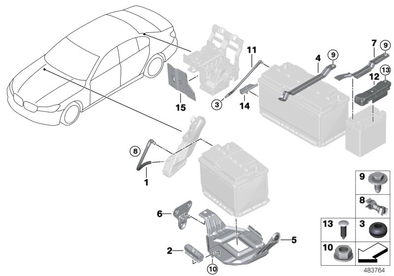 Abstützung Batterieträger