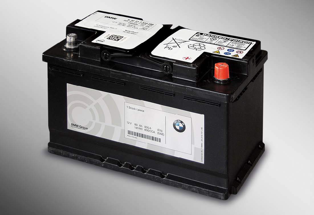 Batterie AGM d'origine BMW 80 AH (61217555719)