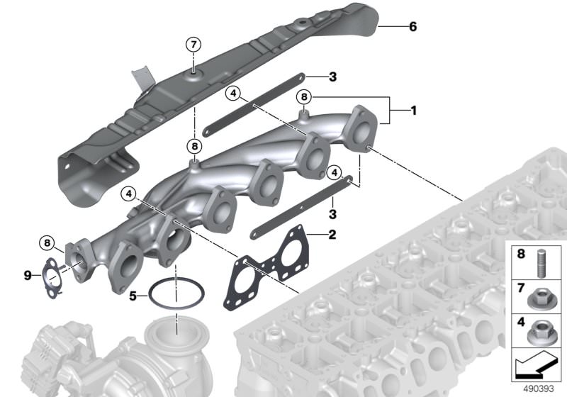 Original BMW Hitzeschild (11628511809)