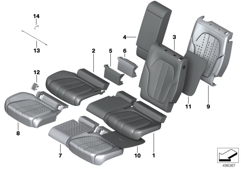 Sitzheizung Sitzfläche rechtsBMW X6 G06 37403376
