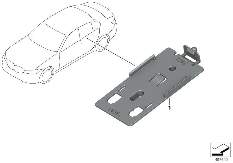 Halter Steuergerät SitzheizungBMW 4er F36