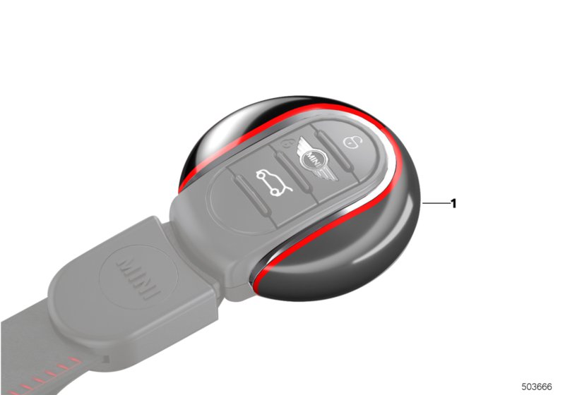 DABAUR Autoschlüsseletui kompatibel mit BMW Mini Cooper F54 F55 F56 F60  Schlüsselgehäuse Schlüsselanhänger Tasche : : Auto & Motorrad