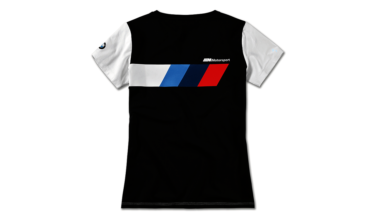 Endeløs kant Bortset BMW M Motorsport T-shirt men logo BLK/WHT, S | HUBAUER-Shop.de