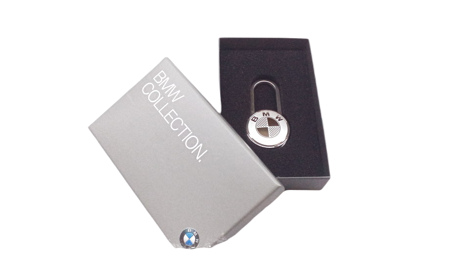 Original BMW BMW key ring logo coin silver (80272466306)