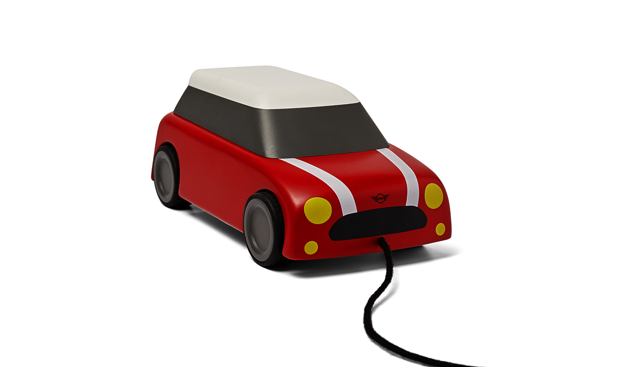 Original MINI pull toy car RED