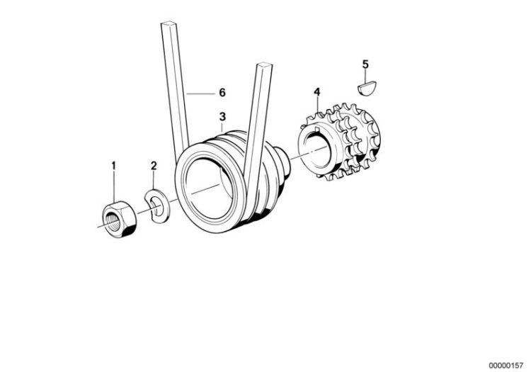 Fan belt drive ->47202110296