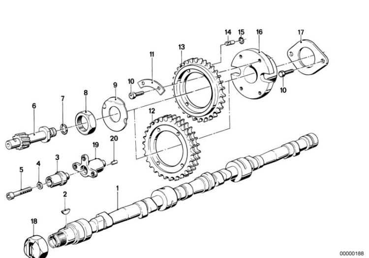 Timing and valve train-camshaft ->47158110397