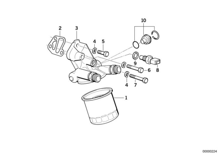 Lubrication system-Oil filter ->47151110460