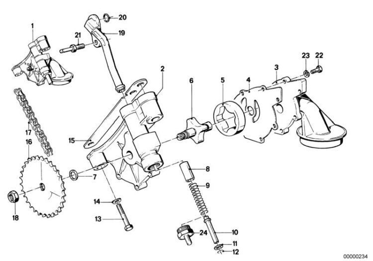 Lubrication system/Oil pump with drive ->47151110458