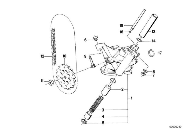 Lubrication system/Oil pump with drive ->47329110551