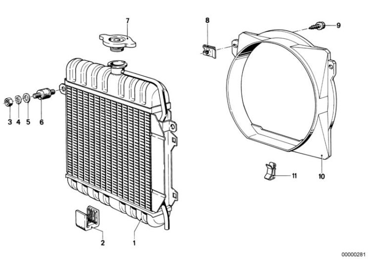 Radiator/frame ->47159130186