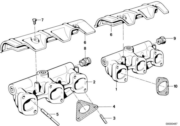 Exhaust manifold ->47157110992