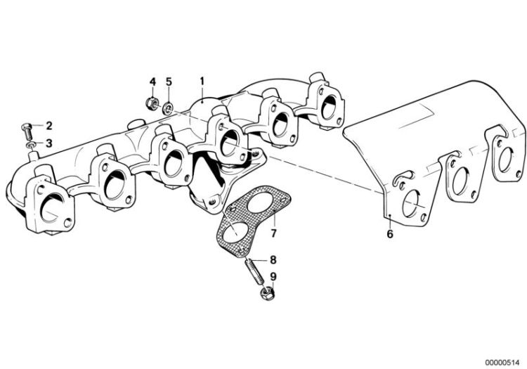 Exhaust manifold ->47208111030