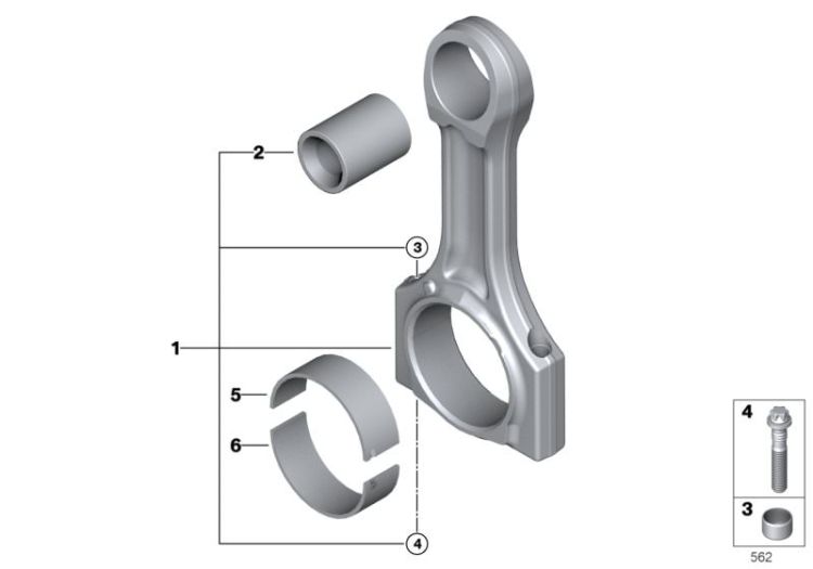 Crankshaft Connecting Rod ->47367114811