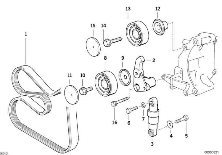 Belt Drive Water Pump/Alternator ->47368114882