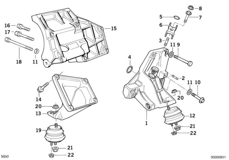 Motoraufhängung/Motordämpfer ->47327111401