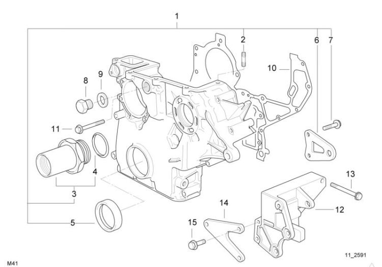 Lower timing case ->47151330737