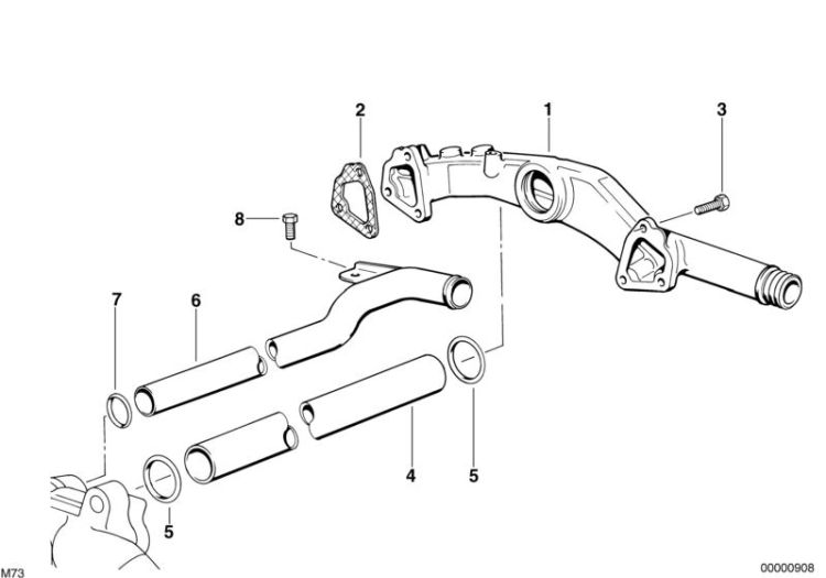 Cooling system pipe ->47331114924