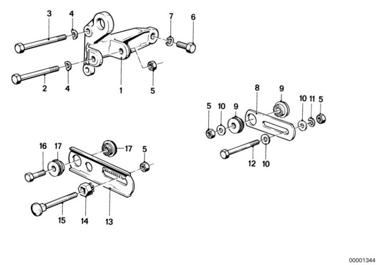 Alternatormounting parts ->47151120165