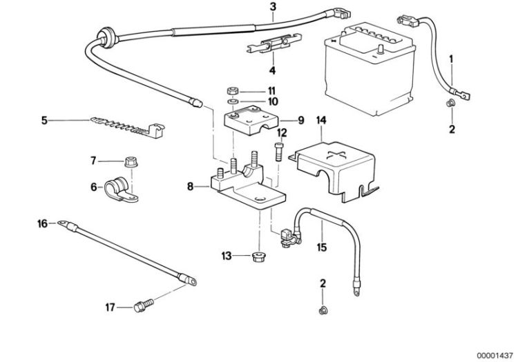 Battery cable ->47257610481