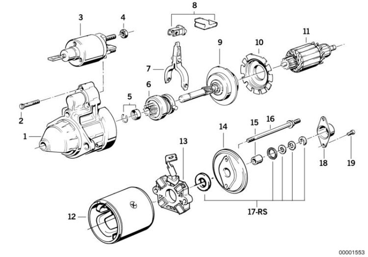 Starter parts 1,4kw ->47199120269