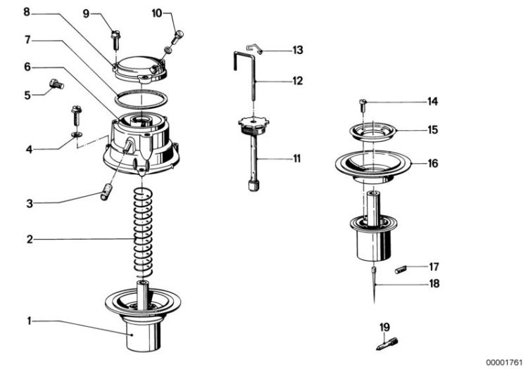 Vacuum diaphragm, Number 16 in the illustration