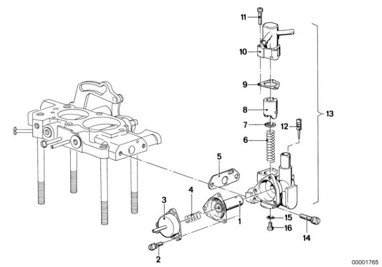 13111264397 Diaphragm Fuel Preparation System Carburettor BMW 5er E28 E12 >1765<, Membrana