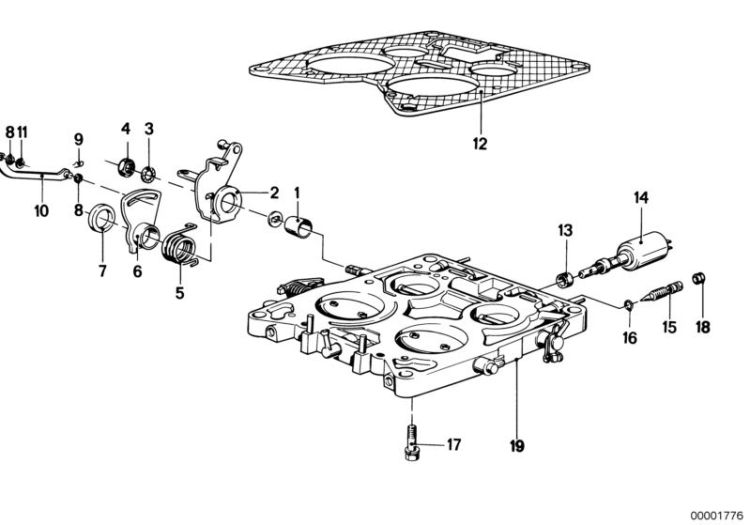 Throttle housing ->47155130044