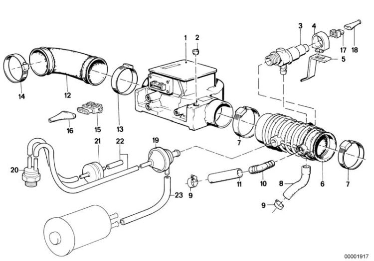 Volume air flow sensor ->47180130219