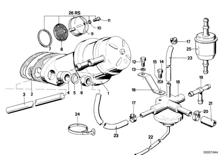 Fuel supply/pump/filter ->