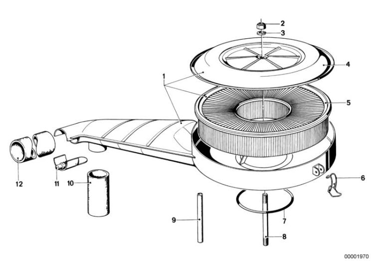 Intake silencer / Filter cartridge ->47157130550