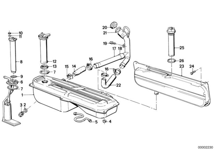 Fuel tank/fuel feed ->47257160049