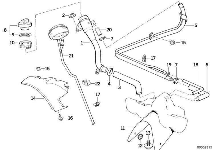 Filler pipe ->47327160309