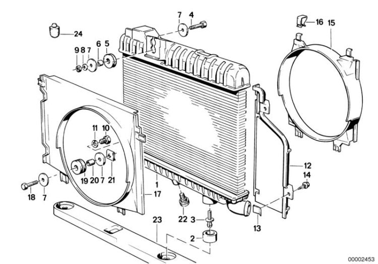 Radiator/frame ->47257170016