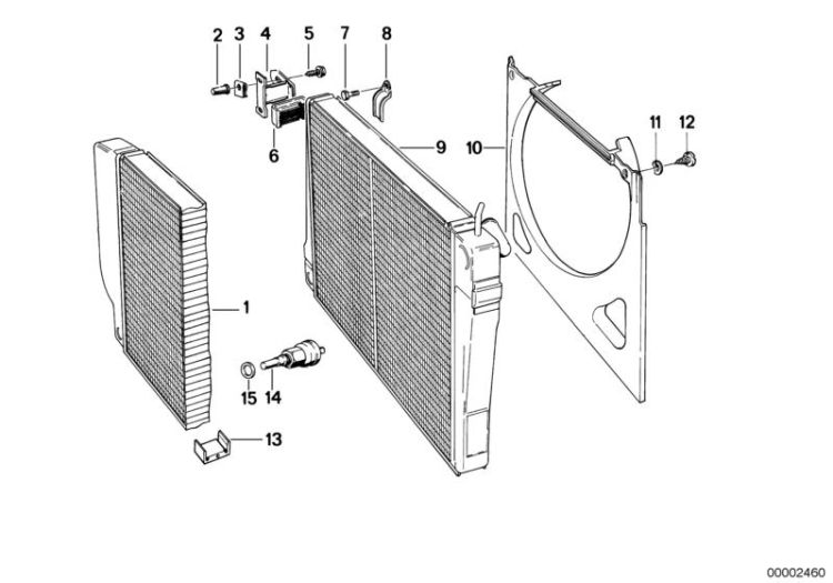 Radiator/frame ->47157110660