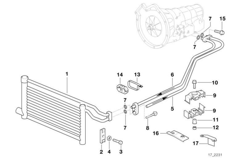 Transmission oil cooling ->47508170106