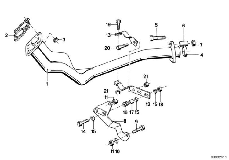 Exhaust pipe front ->47249180103