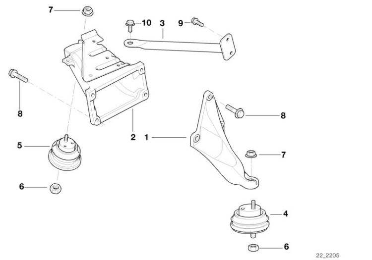 Engine Suspension ->47537220005