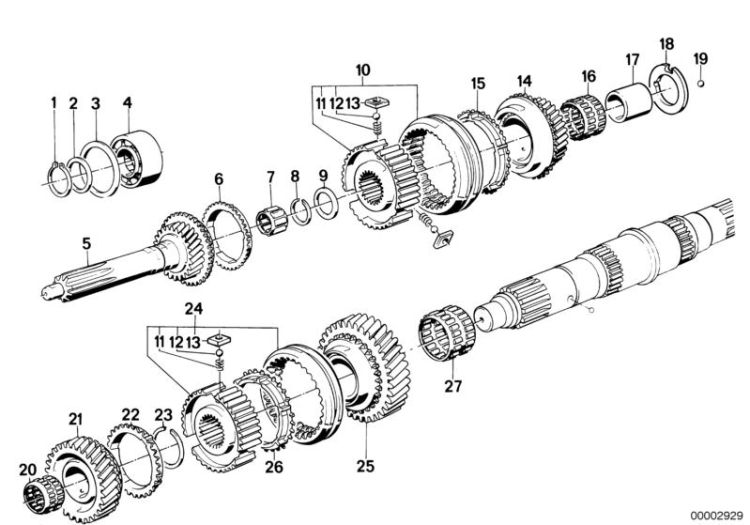 Getrag 260/6 gear wheel set,sing parts ->47180230593