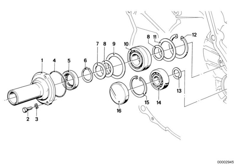 Getrag 245/10/11 housing+attaching parts ->47151230124