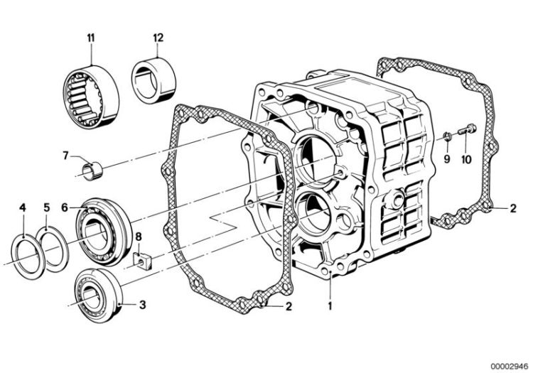 Getrag 245/10/11 bottom hous.+att.parts ->47151230636