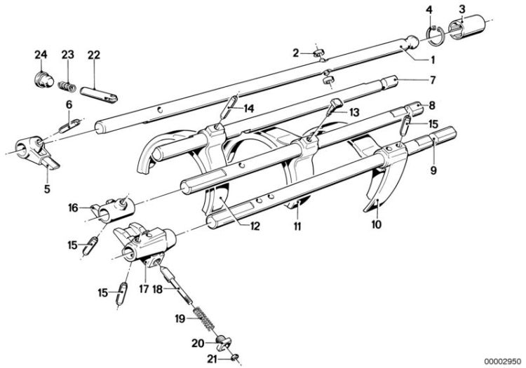 Getrag 245/10/11 inner gear shift parts ->47151230645