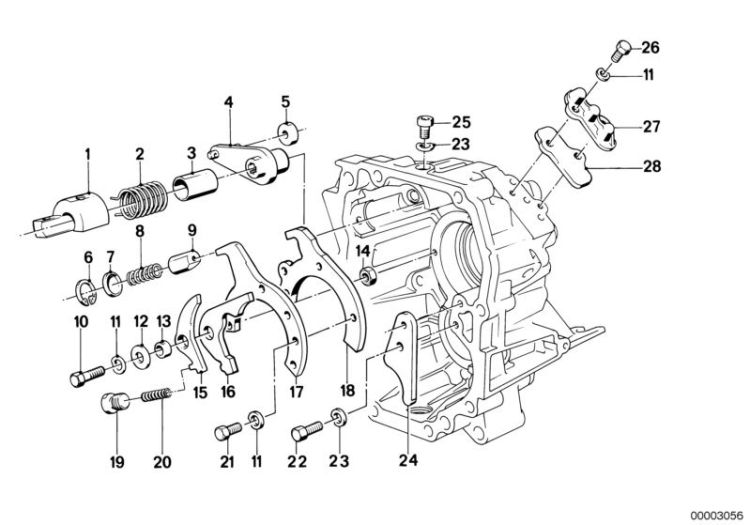 Getrag 240 inner gear shifting parts ->47165230246