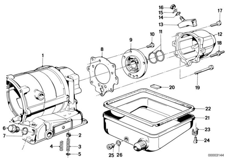 ZF 3HP22 Gehäuseteile/Ölwanne ->47151240042