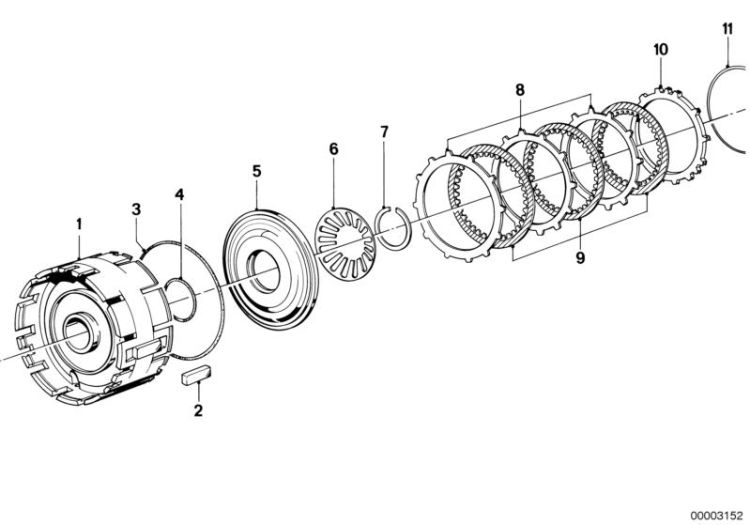 ZF 3HP22 Bremskupplung D ->47151240186